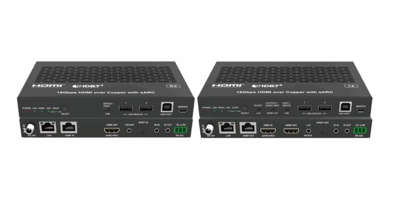 Комплект для передачи по витой паре HD BaseT EX-HD100UE