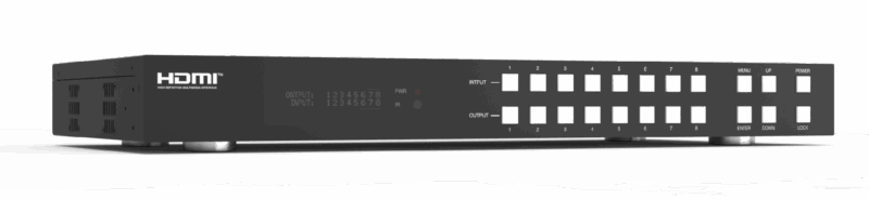 Матричный коммутатор HDMI 8x8, 4К@60Гц, 4:4:4 MX88UHD